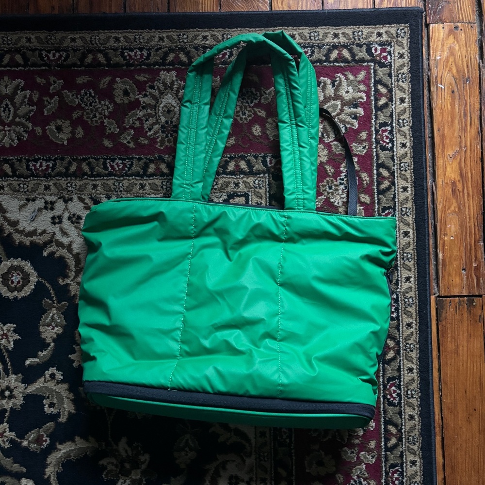 Calpak Luka Expandable Laptop Tote in Green